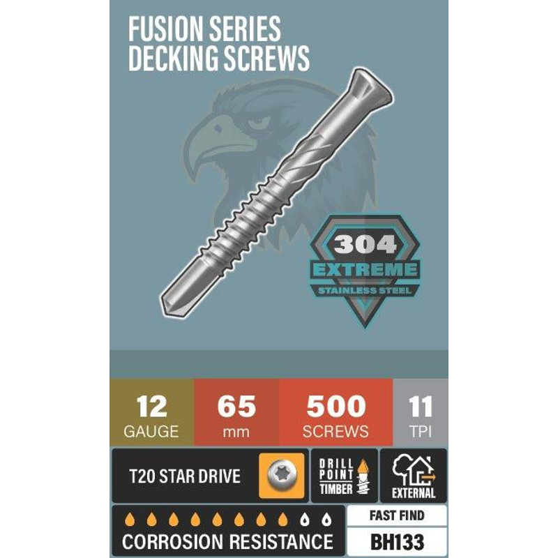 Blackhawk Decking Screws 304 Stainless Steel