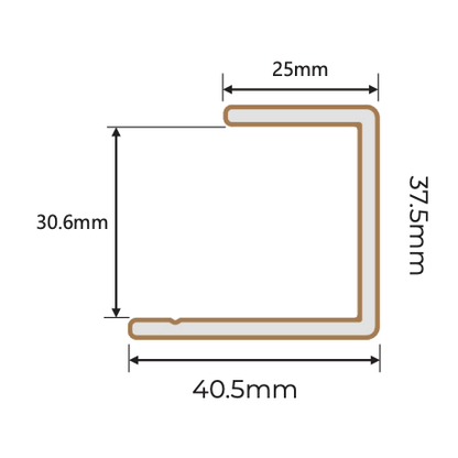 NewTechWood Shadowline Cladding Aluminium Composite Trims