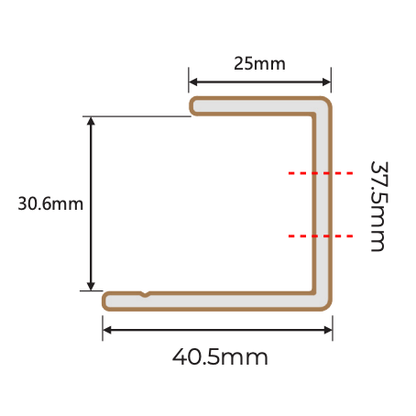 NewTechWood Shadowline Cladding Aluminium Composite Trims