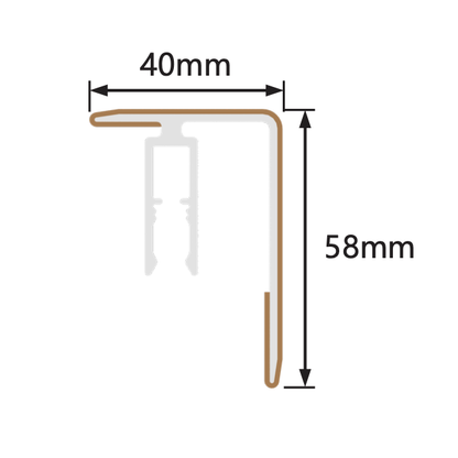 NewTechWood Shadowline Cladding Aluminium Composite Trims