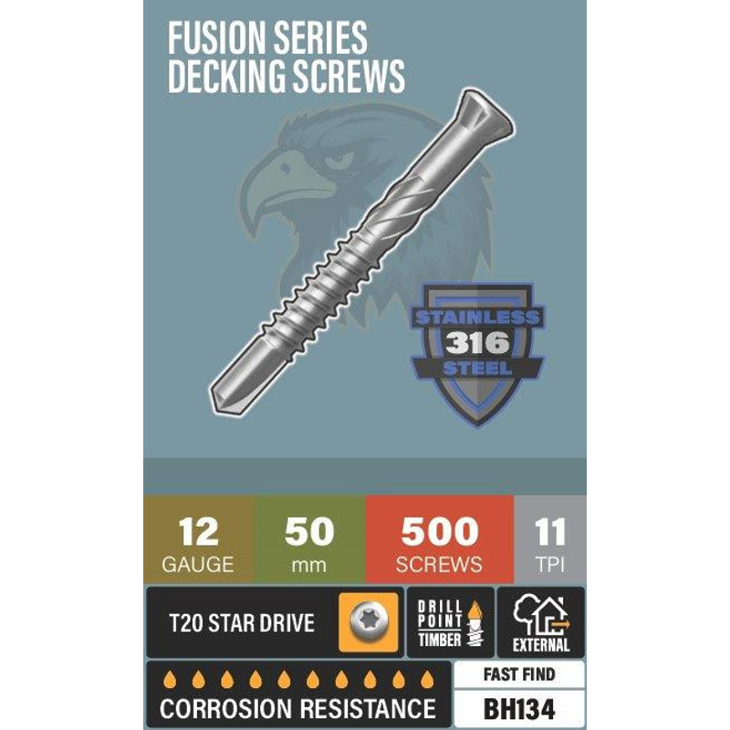 Blackhawk Decking Screws 316 Stainless Steel