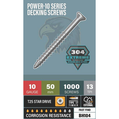 Blackhawk Decking Screws 304 Stainless Steel