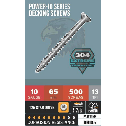 Blackhawk Decking Screws 304 Stainless Steel
