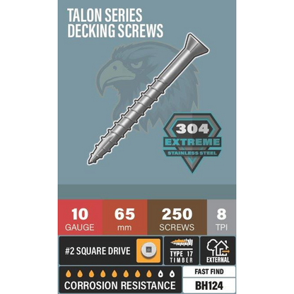 Blackhawk Decking Screws 304 Stainless Steel